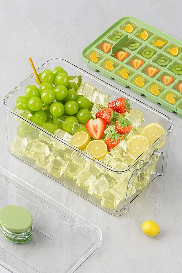 Yeni Nesil Basmalı Çift Buz Kalıbı Buzluk – Kapaklı Saklama Kutulu 28 28 56 Bölmeli 10x20 Cm Yeni Nesil Basmalı Çift Buz Kalıbı Buzluk – Kapaklı Saklama Kutulu 28 28 56 Bölmeli 10x20 Cm
